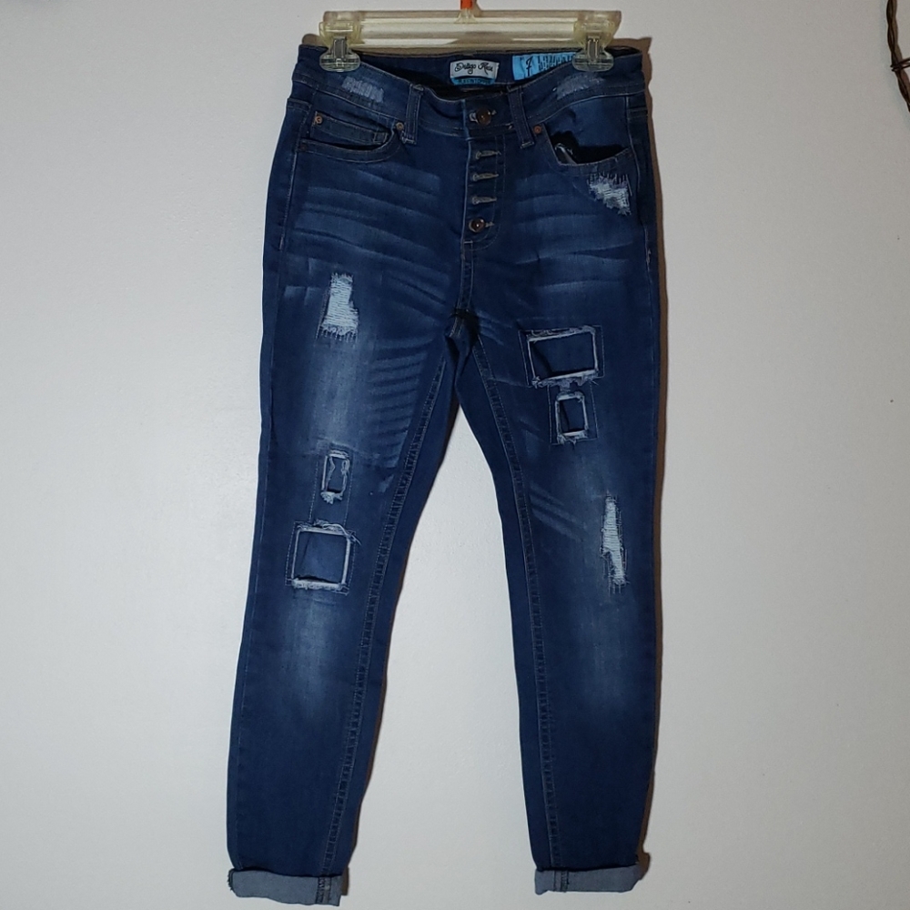 Indigo Rein Muffin Topper Button Fly Jean's Size 7